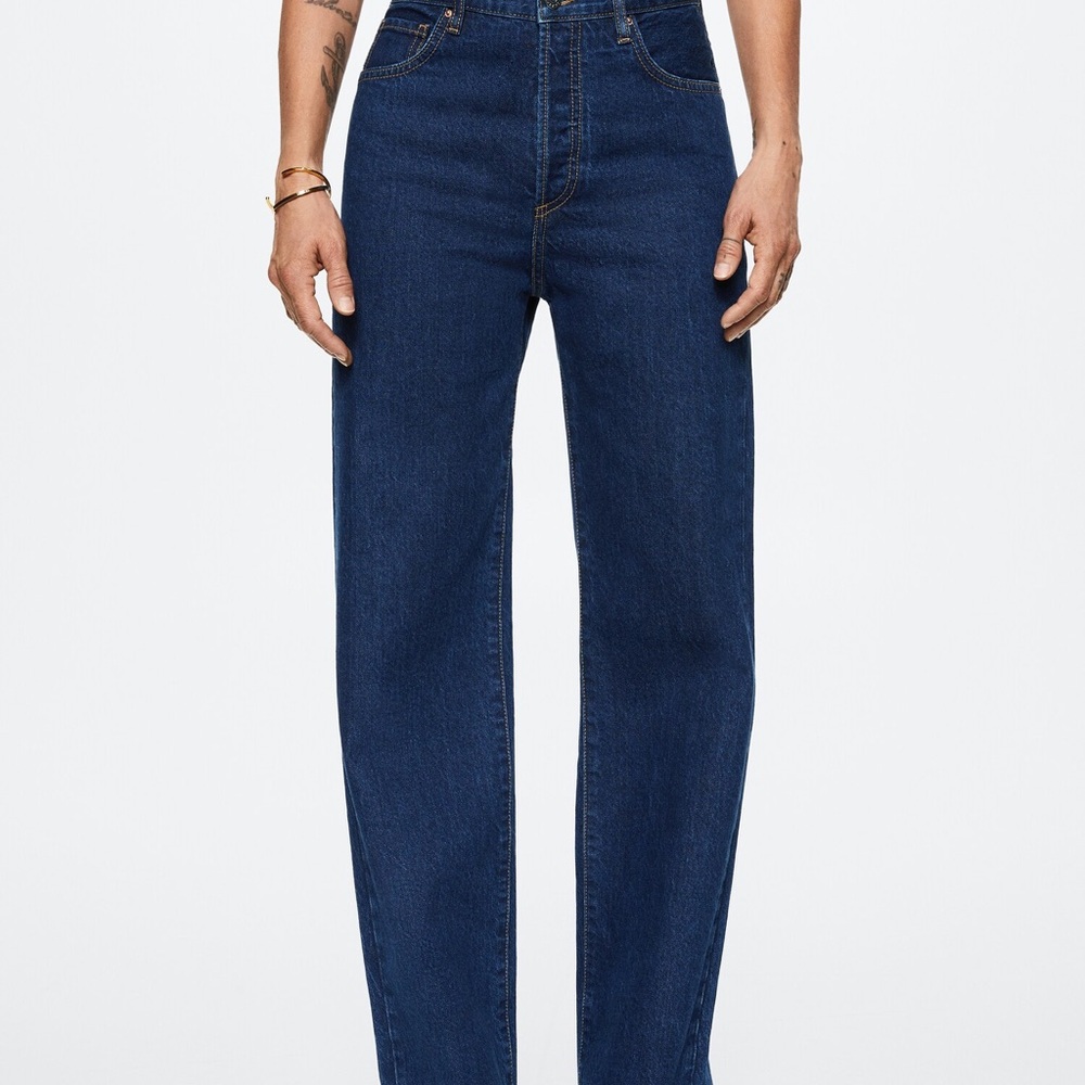 Mango high-rise wide leg jeans size 6 - Picture 3 of 4